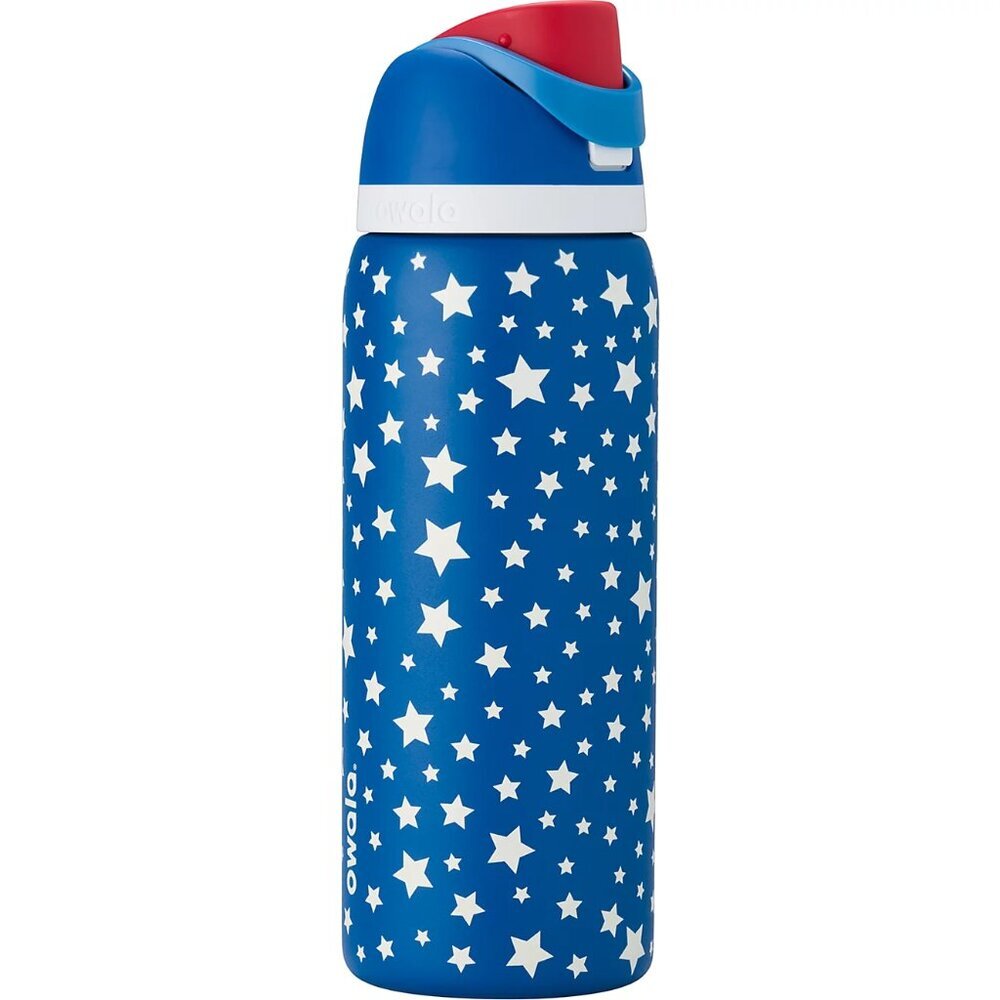 Owala FreeSip 32oz Star Spangled Blue NEW‎ Insulated Stainless Bottle